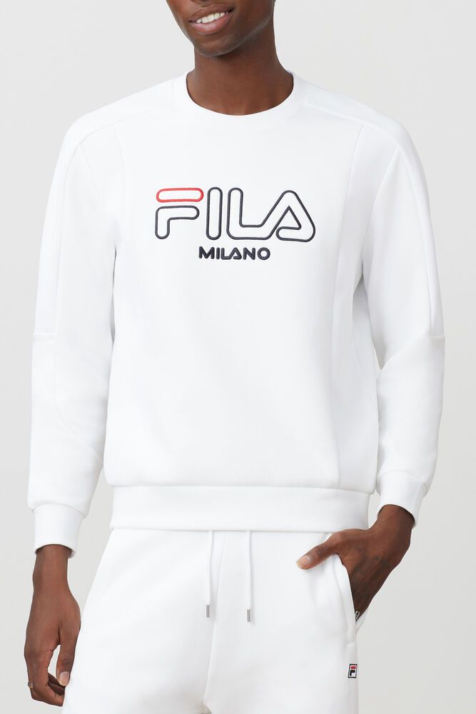 Fila Sweatshirt Herre Hvide Milano Neoprene VLH-607513